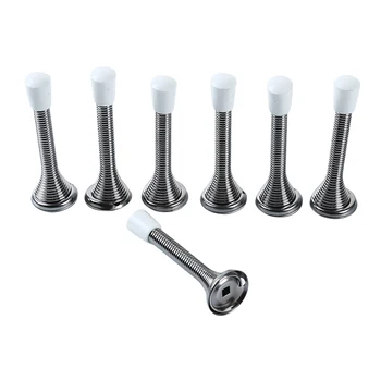 

10Pcs / Set Metal Spring Door Stop Foot Door Adjustable Door Touch Spring Protection Door Top Fixed Door Device
