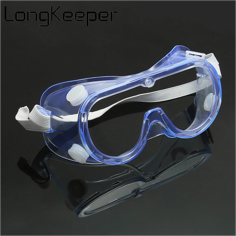 

100pcs/200pcs Safety Protective Goggles PC Transparent Anti-Fog Glasses Eye Protection Eyewear Fast Shipping Via DHL/UPS/Fedex