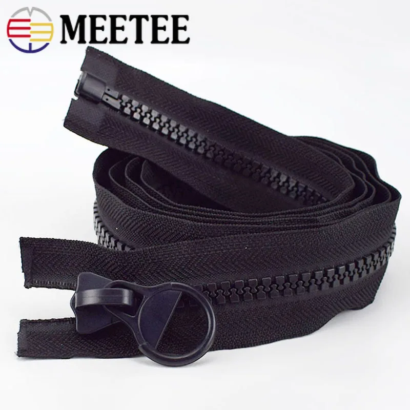 Meetee 1 шт. 60 300 см 8 # полимер молния открытый конец длинная застежка сделай сам шитье