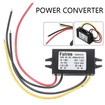 

1Pc Waterproof DC-DC Step Down Volt Converter 20V-55V 24V 36V 48V to 12V 3A Car Electrical Equipments Supplies