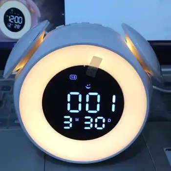 

Creative Colorful Wake-up Clock Retro LED Electronic Alarm Clock Multi-function USB Charging Wake-up Light