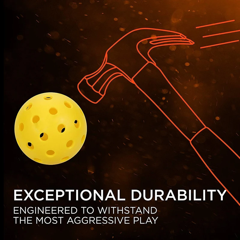 Новая распродажа, чистые уличные шары Pickleball, специально разработанные и оптимизированные для Pickleball желтого цвета