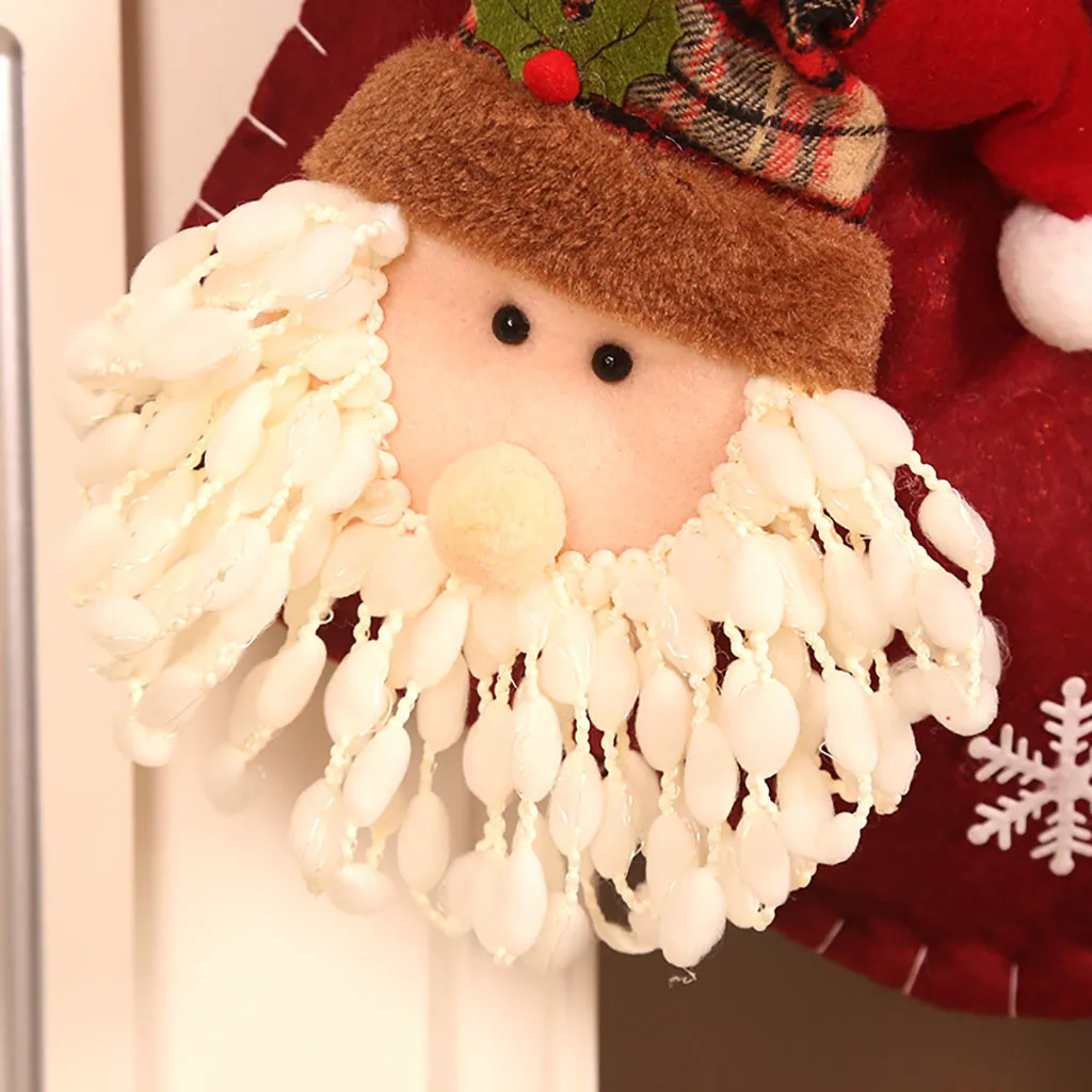 Christmas Drawstring Bags Xmas Tree Ornament Decoration Party Holiday Christmas Santa Claus Decor Gift Bags