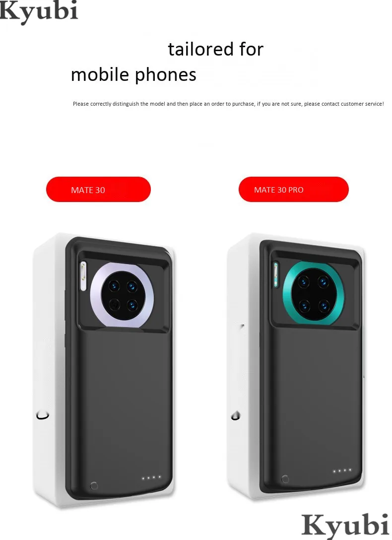 6800 мАч высокое зарядное устройство для huawei mate 30 Pro внешняя портативная беспроводная зарядка для huawei mate 30 роскошный