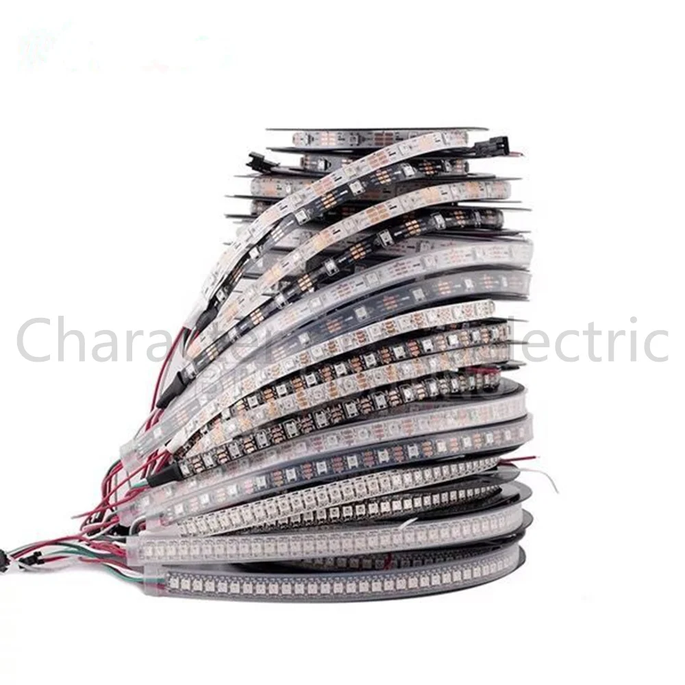 

1m 2m 3m 4m 5m WS2812B WS2812 Led Strip,Individually Addressable Smart RGB Led Strip,Black/White PCB Waterproof IP30/65/67 DC5V