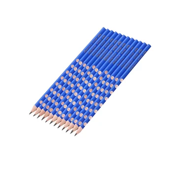 

12pcs Triangle Holes Pencil Wooden Student Classroom School Correction Stationery Pencil