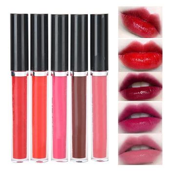 

5pcs Lip Balm Moisturizing Lip Glaze Long Lasting Bright Nourishing Lip Gloss Makeup Tool Set 2g Lip Makeup