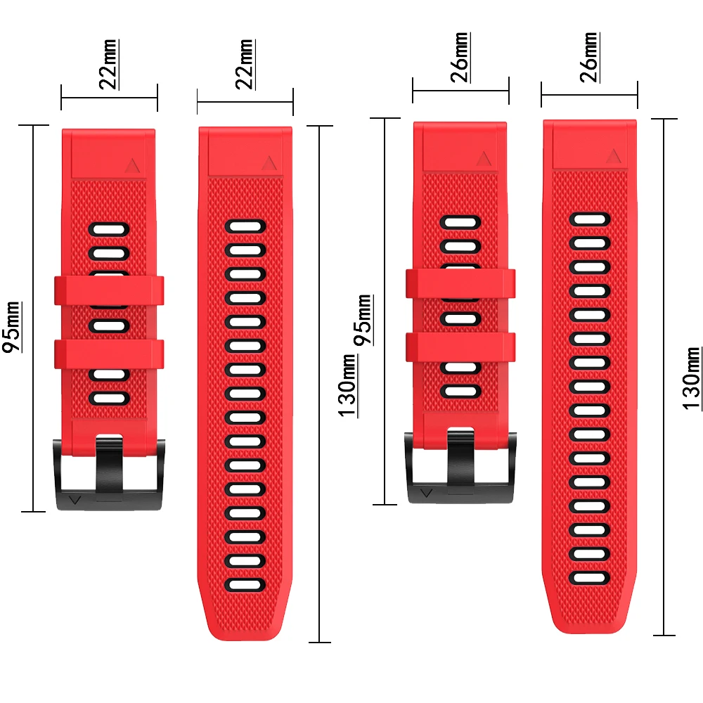 22 26mm Ʈ ġ Ǹ ð  Ʈ, Garmin Fenix 5/5X Plus 6X 6Pro 935Smartwatch Bracelet QuickFit Wristband Correa