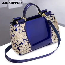 Женские сумки через плечо, сумки большой емкости, женские сумки через плечо, сумки через плечо, цветочные Роскошные сумки из натуральной кожи