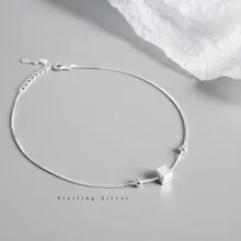 ZOBEI 925 пробы Серебряный Круглый браслет для голени для женщин круглая Геометрическая металлическая цепочка хорошее ювелирное изделие подарок на день рождения