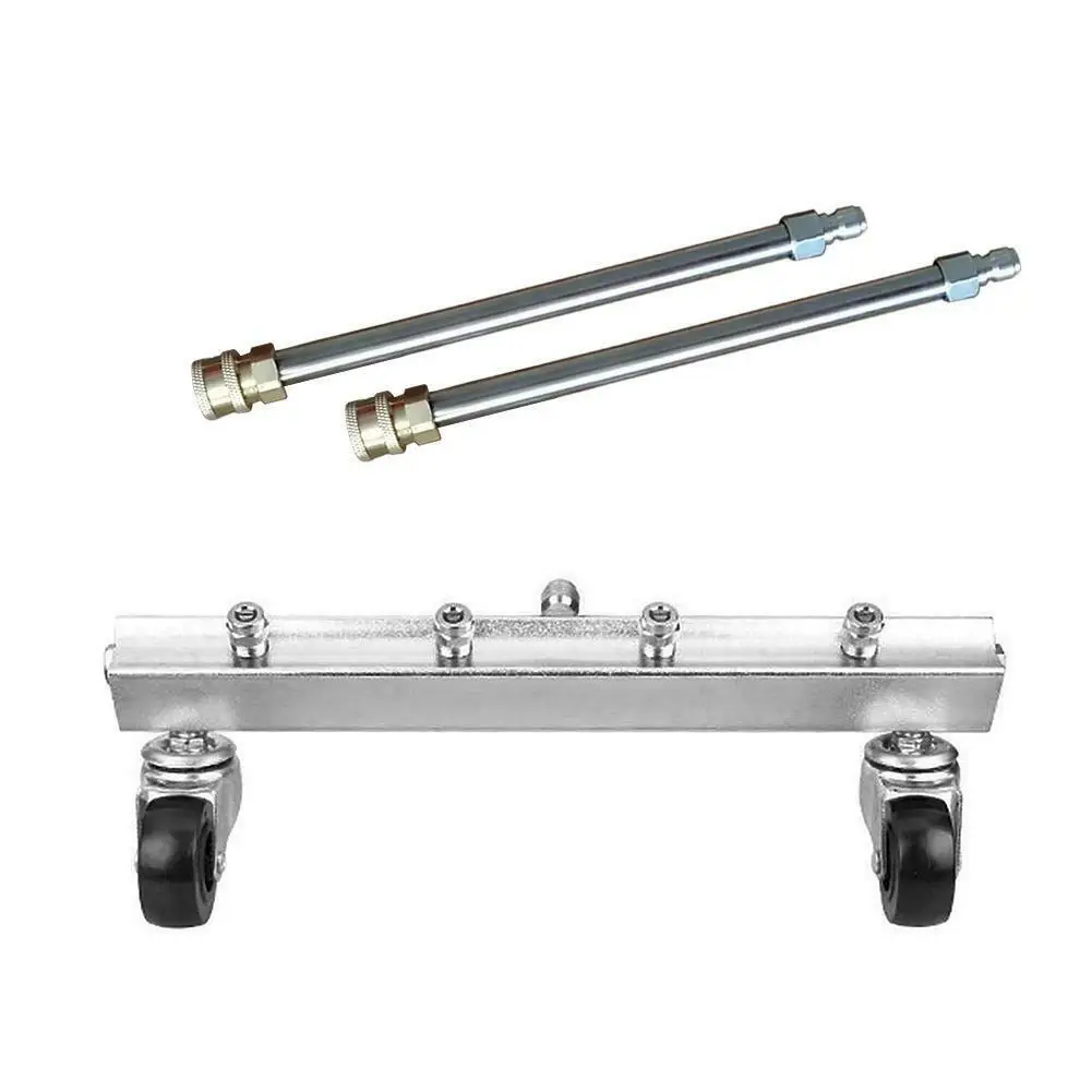 

High Quality Pressure Washer Undercarriage Cleaner Under Car Wash 1/4 Fast Connection New