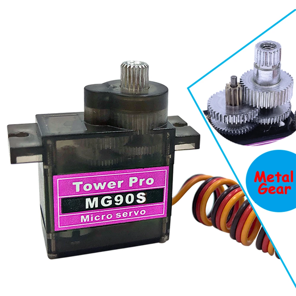 

RC Servo MG90S Tower Pro mini Metal Gear Digital 9g Servo SG90 For Rc Helicopter Plane Boat Car 9G Trex 450 RC Robot Helicopter