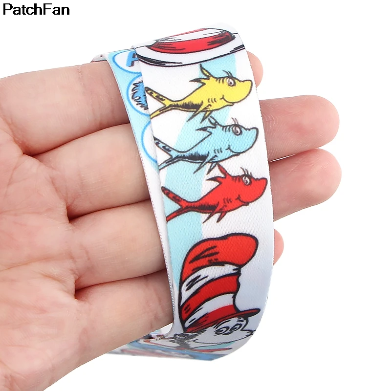 A2459 Patchfan новейший Dr. Seuss ремешок для ключей, телефонов, USB флеш-накопители, брелки, ID Имя, бирка, держатель Бейджа, лямки
