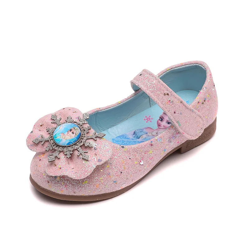 Disney frozen zapatos de princesa elsa y anna para niñas, calzado de