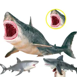 Имитация морской жизни дикарь мегалодон фигурка океана животные большая модель акулы Коллекция игрушки дети подарок на день рождения S1643