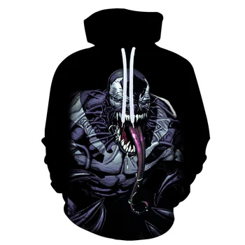 

2020 Hot Sale New arrive popular Marvel movie venom 3D Printed Hoodies Men Women Hooded Sweatshirts hip hop Pullover Pocket Jack