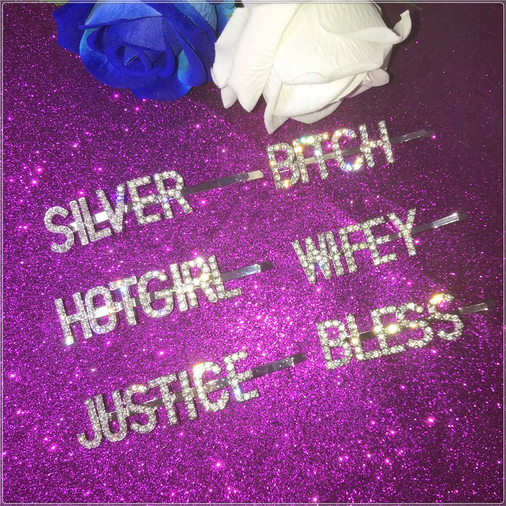 Заколки для волос с персонализированными надписями на заказ заколки-клипсы hotgirl