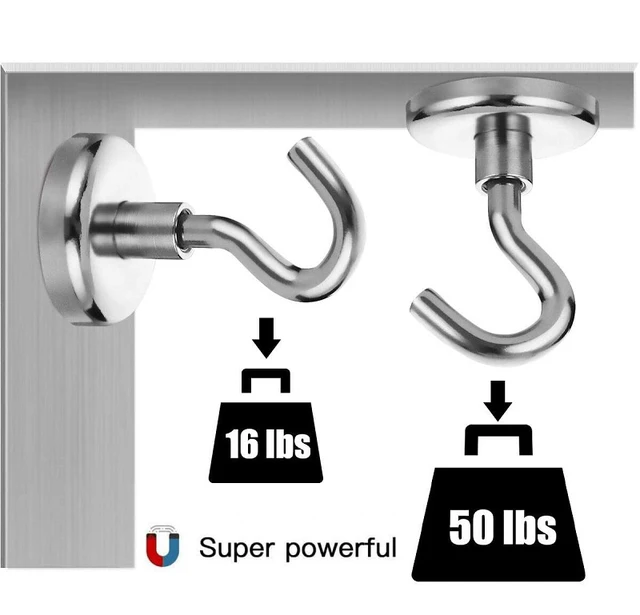 4 szt Mocne haczyki magnetyczne Heavy Duty uchwyt magnetyczny wieszak ścienny podstawa magnetyczna przechowywanie w domu organizacja tanie i dobre opinie CN (pochodzenie) STAINLESS STEEL Key Coat Cup Hanging Hanger