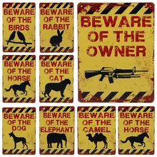 30X20 см доска Металл Винтаж жестяной знак паба Остерегайтесь собака лося кошка украшение декорация для коридора плакат медаль Вешалка No Знак запрета несанкционированного проникновения H47