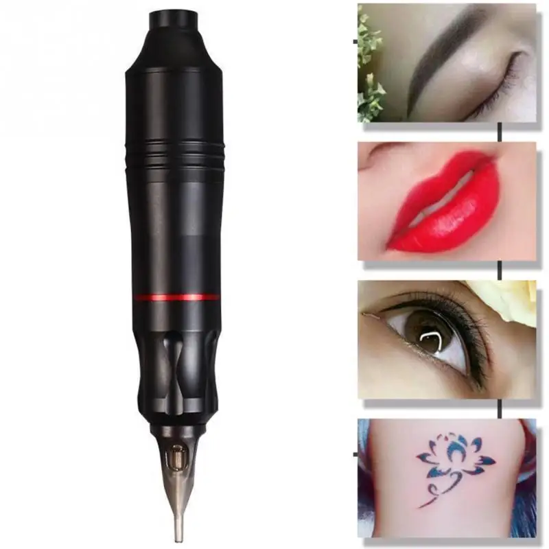 

Needle Rotary Aluminium Tool Permanent Tattoo Pen Anti Shake Electric Quiet Motor Makeup Machine Adjustable Portable