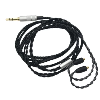 

4 Twist Mmcx Headphone Cable 3.5Mm Detachable Replacement Headsets Cord for Shure Se315/Se425/Se535/Se846