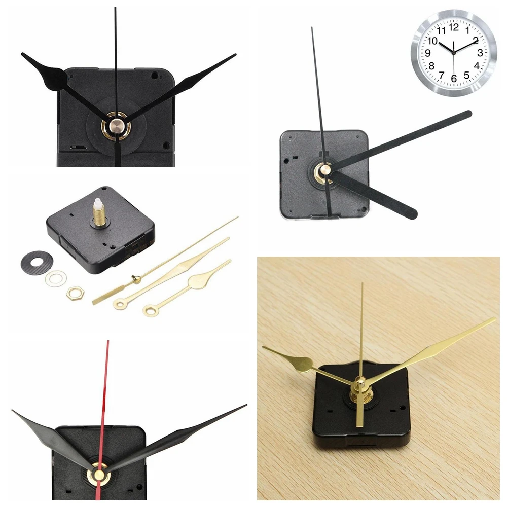 

DIY Clock Mechanism Black Quartz Silent Non-Ticking Round Wall Clock Movement Mechanism Parts Repair Replacement Need Tools-1