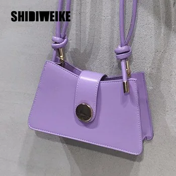 

New Handbags Spring Summer Woman Trendy Beige black purple green Single Strap Handbags PU Leather Female Shoulder Bag 1X115