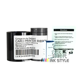 

Generic 533000-053 Black 1500 Printing Ribbon use in Datacard CP40 CP40+ CP60 CP60+ CP80 CP80 Card Printer