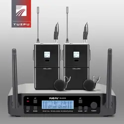 RU-D220 реальный UHF выбор регулируемый микрофон Беспроводная профессиональная система Lavalier Клип гарнитура микрофон