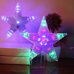Производители прямые продажи светодиодный пятиконечная звезда моделирование Рождественская елка Декоративный светильник со звездами