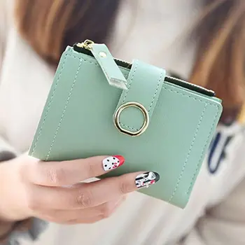

Women Wallets 2019 New Brand Fashion Small Mini Coin Purse Hasp Lady Card Holder Wallet Zipper Leather Female Credit Card Holder