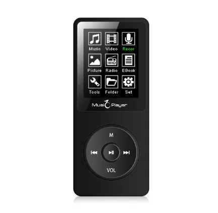 

Cuimeng MP3 Player with headphones built-in Speaker 8gb 32gb memory with 1.8 Inch Screen can play 100h Portable KZ009-B 8-14