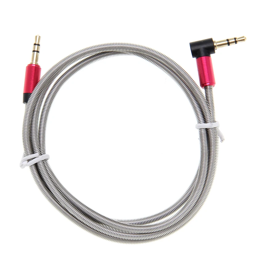 90 Degree Angle Audio Cable 3 5mm Aux Cables Jack 3 5mm Gold Plated Plug for Car Headphone Phone MP3 4 Speaker Auxiliary Cord