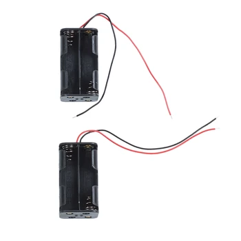 

4pcs DIY Double Sides 4 x AA Battery Case Holder Box Container