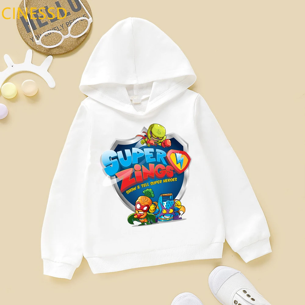 

Funny cartoon Super Zings Serie 4 boy hoodies winter children's chothes baby toddler teens tops outerwear Superzings sweatshirt