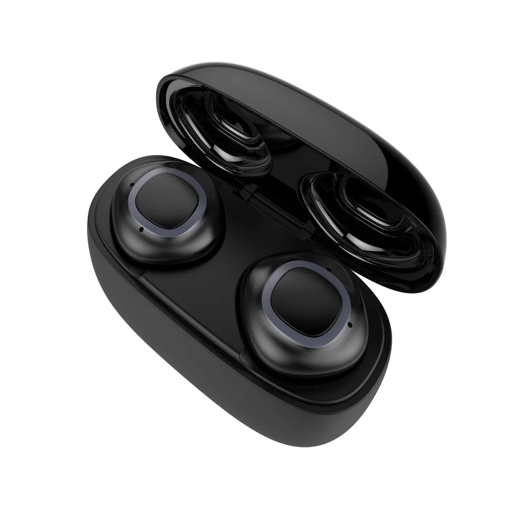 Мини настоящие беспроводные, зеркально-симметричные Bluetooth наушники-вкладыши стерео наушники Спортивная гарнитура предназначена для спорта простая и модная F816 - Цвет: BLACK