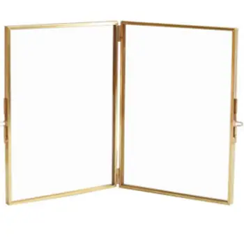 

2020 New Glden Geometric Glass Photo Frame Nordic Style Minimalist Creative Modern Photo Frame Home Living Room Desktop Decor