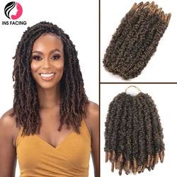 INS FACING Synthetic Crochet Hair Fashion Soft Curly Braiding Hair Extensions Twist Crochet Hair 10 Inch Crochet Hair