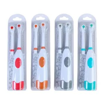 

Double Brush Head Electric Toothbrush Rotating Waterproof Soft Brush Large Size Powerful Cleaning Lazy Automatic