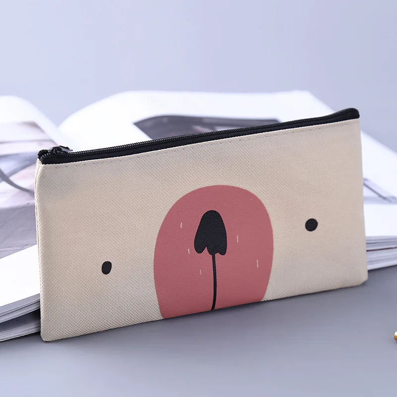 Супергероя Холст Карандаш Чехол творческий kawaii «Мой сосед Тоторо» для школы и застежка-молния карандаш сумка, школьные принадлежности канцелярские товары милый подарок - Цвет: 10