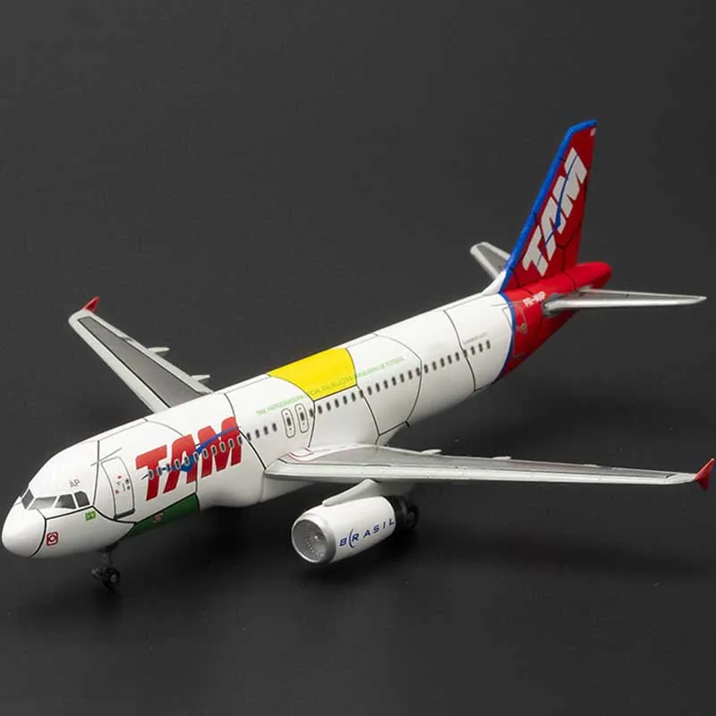 

9.5CM Diecast 1/400 Scale Brazil TAM Airline Aircraft A320 Plane Model Airplanes TAM Collectible Show Model Toy