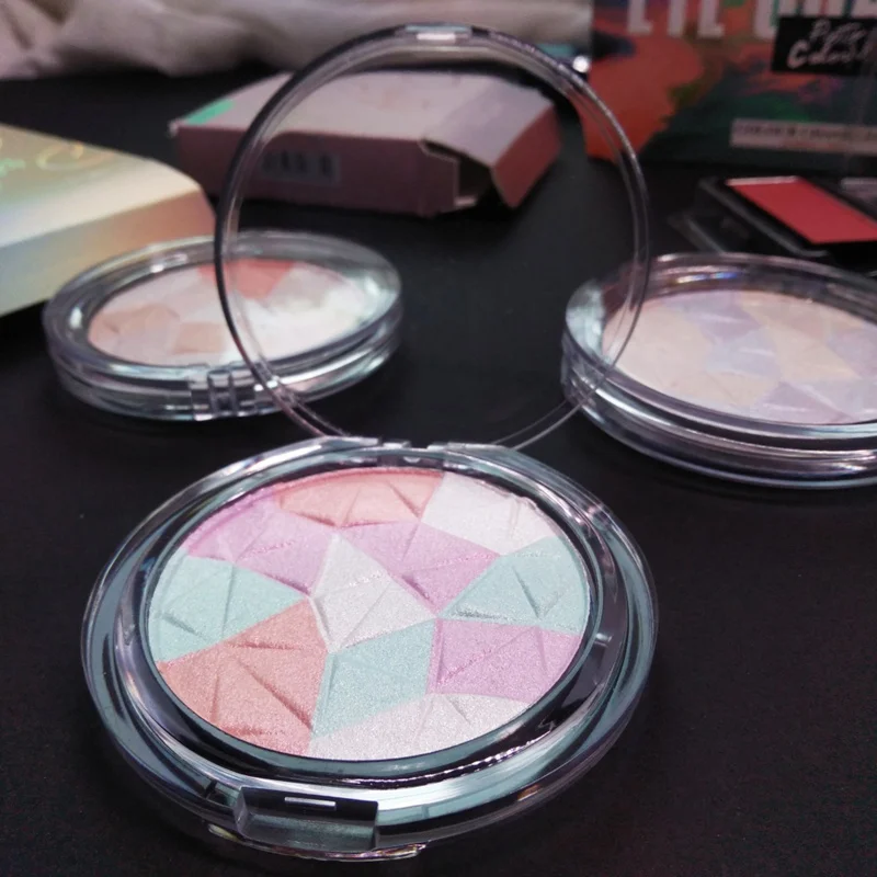 Высокая сияющая пудра хайлайтер Shadow Pallete Disk пудра для лица натуральный макияж палетта осветляет косметический