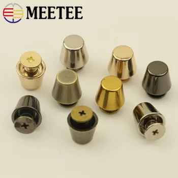 

Meetee 10mm 10/20pcs Metal Rivet Decoration Nail Buckle Screw Botton for Buckles DIY LeatherCrafts Hardware Accessories F3-13