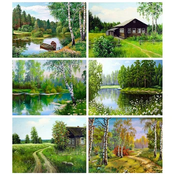 

Evershine Diamond Embroidery Sale Scenery Painting Full Square Rhinestones Pictures Cross Stitch Mosaic Tree Home Decor