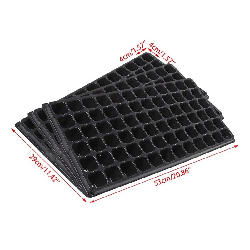 Plastic Seedling Starter Trays Plant Flower Pot Nursery Grow Box Tray Plug Planting Planter Container Garden Supply 21-200 Holes seed starter tray seedling tray