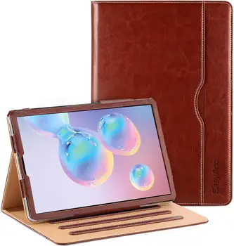 

EasyAcc Leather Case for Samsung Galaxy Tab S6 S5e with Pen Holder Premium PU Leather Multi-angle Stand Function Auto Wake Sleep