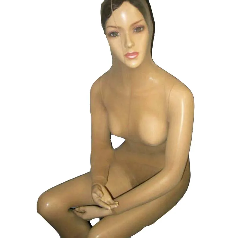Nude Close Crotch Унисекс, прозрачные Непрозрачные чулки с вырезами, облегающие до головы, эротические колготки, нижнее белье - Цвет: Nude Close Crotch