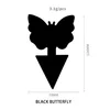 12pc Black butterfly