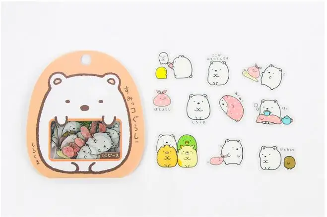 50 шт./упак. милые Sumikko gurashi запечатывания Стикеры s мини ПВХ дневник в стиле Скрапбукинг этикетка Стикеры милые канцелярские принадлежности подарок - Цвет: C