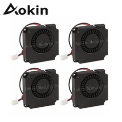 4Pcs/lot 4010 40*40*10mm Oil Bearing Turbo Cooling Fan 5V 12V 24V with 2 Pin Terminal Suitable For 3D Printer